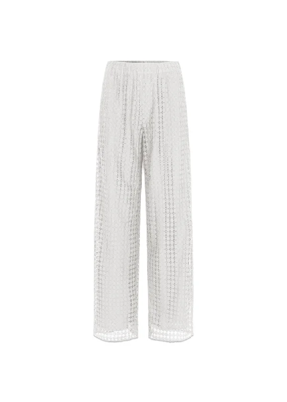 HattieMD pants - Soft White Casual Skinny Fit Pants