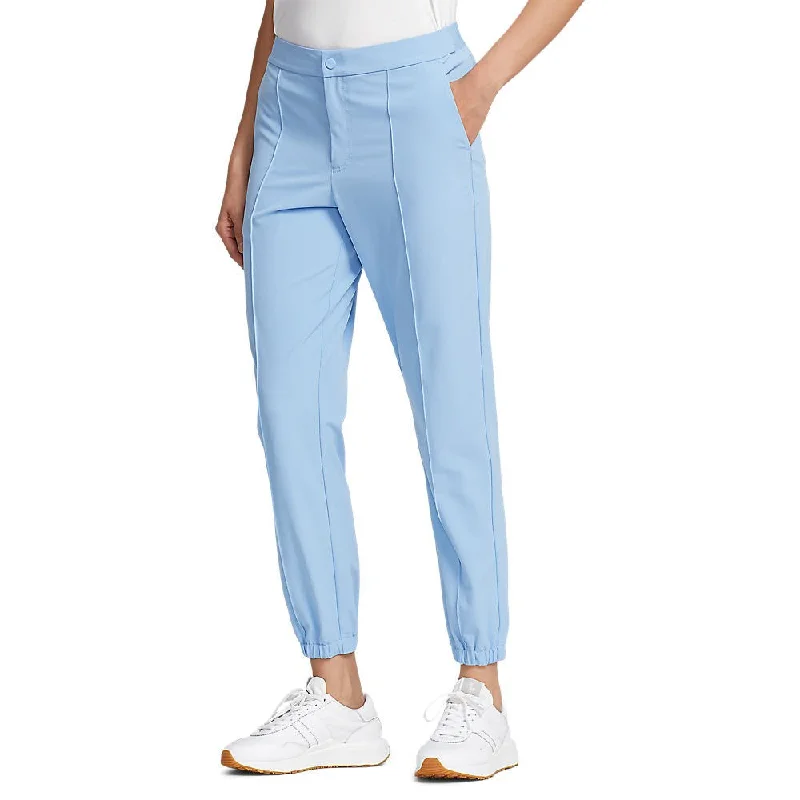 RLX Ralph Lauren Women's 4-Way Stretch Cuffed Golf Pants - Blue Lagoon Elegant Dress Pants RLX Ralph Lauren Women's 4-Way Stretch Cuffed Golf Pants - Blue Lagoon Elegant Dress Pants