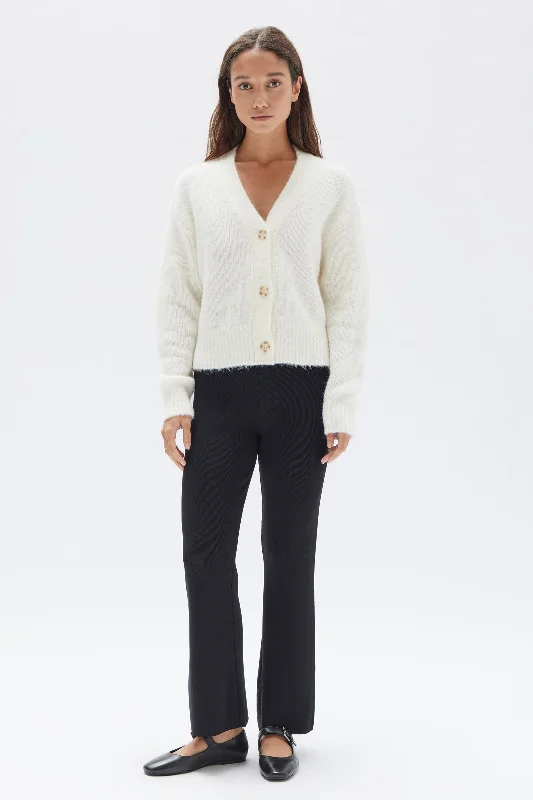 Mindy Knit Pant Trendy Wide-Leg Pants
