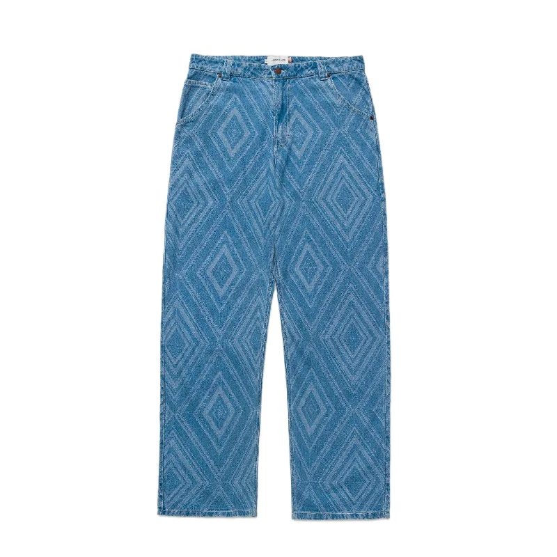 Honor The Gift Mens Diamond Denim Pants Fashionable Work Pants