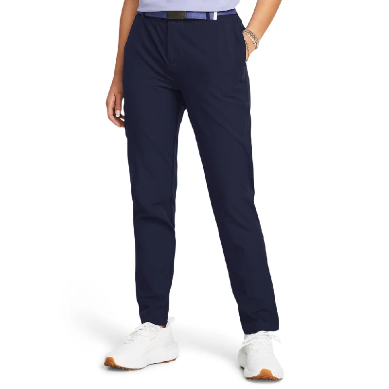 Under Armour Women's Drive Golf Pants - Midnight Navy Sleek Black Pants