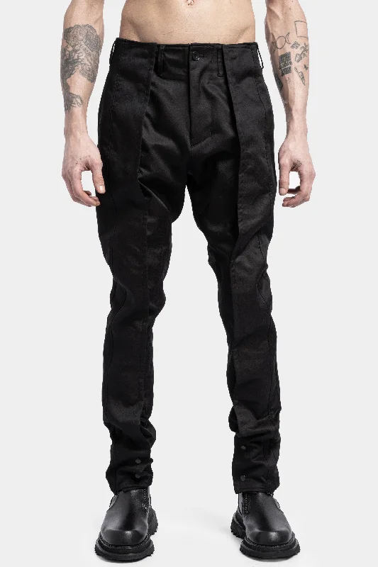 Panel Satin Suit Transform Pants Formal Slim Pants