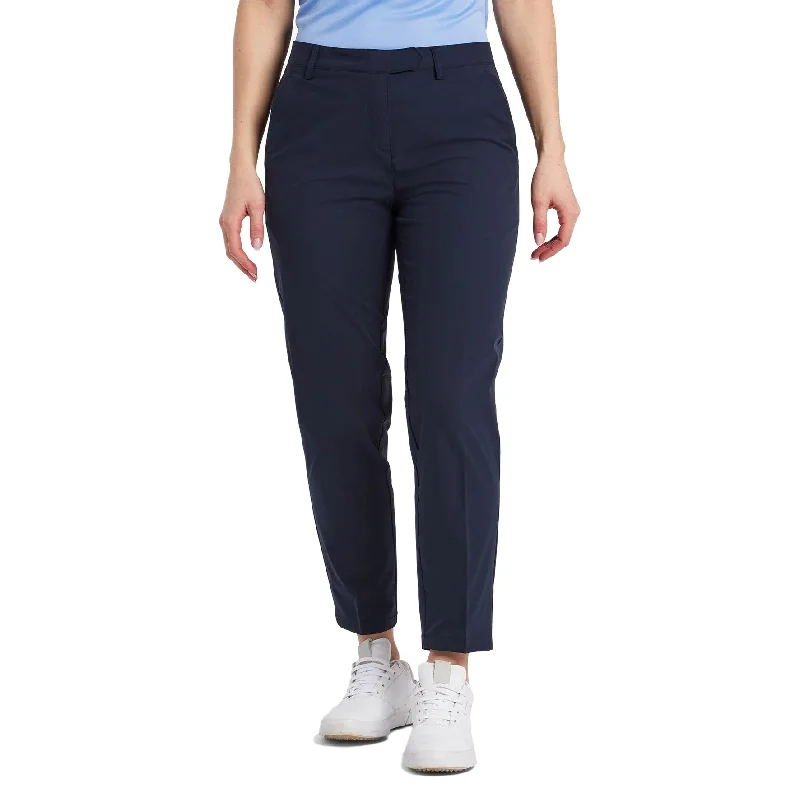 Cross Women's Lux Chino Golf Pants - Navy Relaxed Fit Trousers