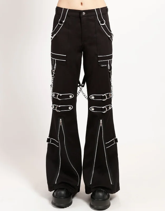 BAND DARK STREET PANT WHITE Comfortable Denim Trousers
