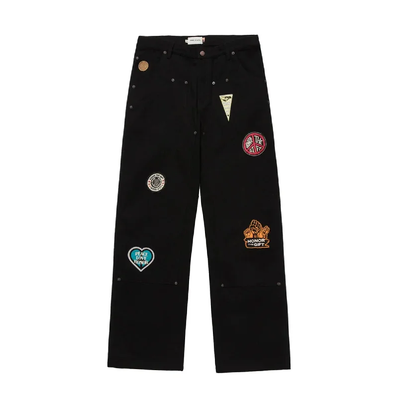 Honor The Gift Mens Patch Carpenter Pants Cozy Knit Pants