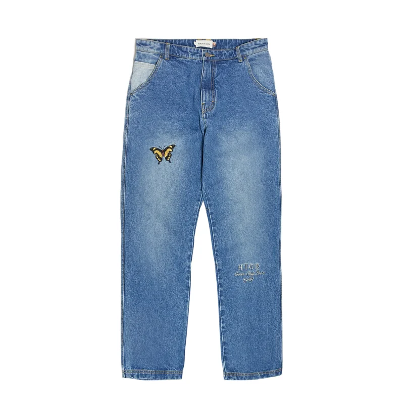 Honor The Gift Mens C-Fall Denim Carpenter Pants Trendy Wide-Leg Pants