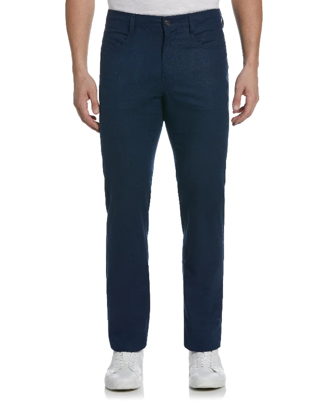 Linen-Blend 5-Pocket Pants Modern Skinny Pants