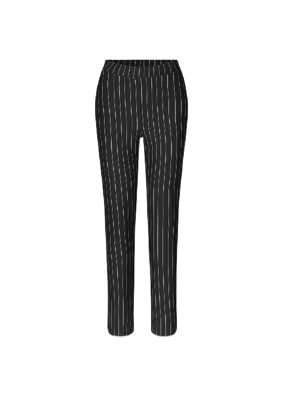 FadilMD pants - Black Pinstripe Warm Wool Trousers