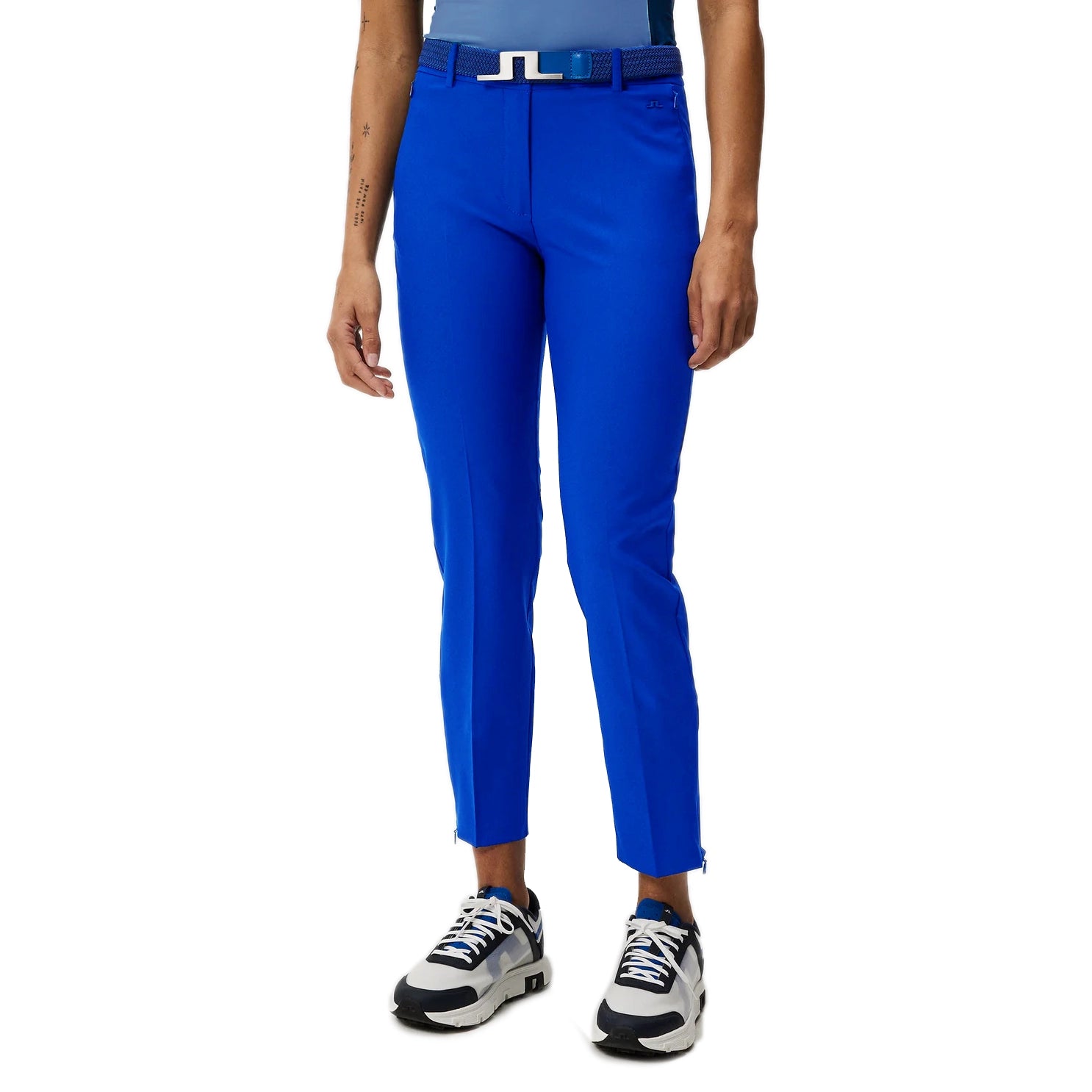 J.Lindeberg Women's Pia Golf Pants - Club Blue Modern Stretch Trousers