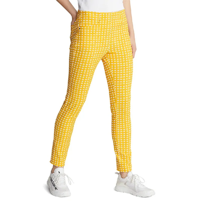RLX Ralph Lauren Women's Printed Eagle Pants - Yellow Fin Gingham Lightweight Jogger Pants RLX Ralph Lauren Women's Printed Eagle Pants - Yellow Fin Gingham Lightweight Jogger Pants