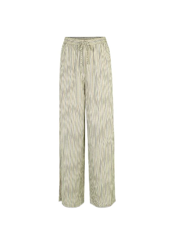 HissaMD print pants - Soft Stripe Comfortable Jogger Trousers
