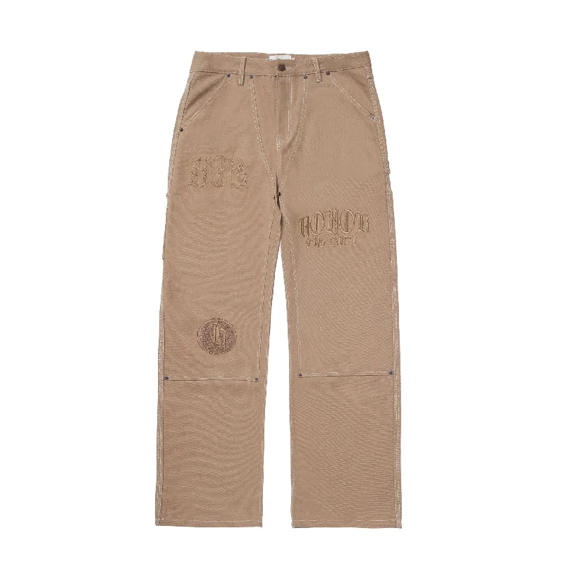 Honor the Gift Mens Script Carpenter Lt Brown Pant Comfortable Cargo Pants
