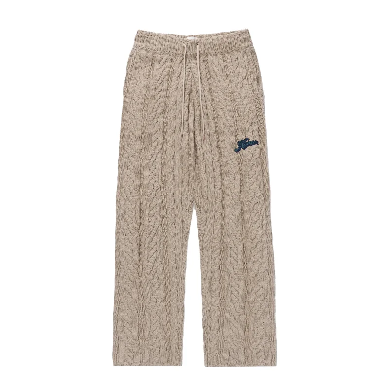 Honor The Gift Mens Cable Knit Leisure Pants Fashionable Jogger Pants