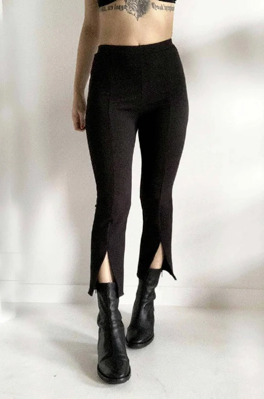 Elise Split Flare Crop Pants Formal Dress Pants