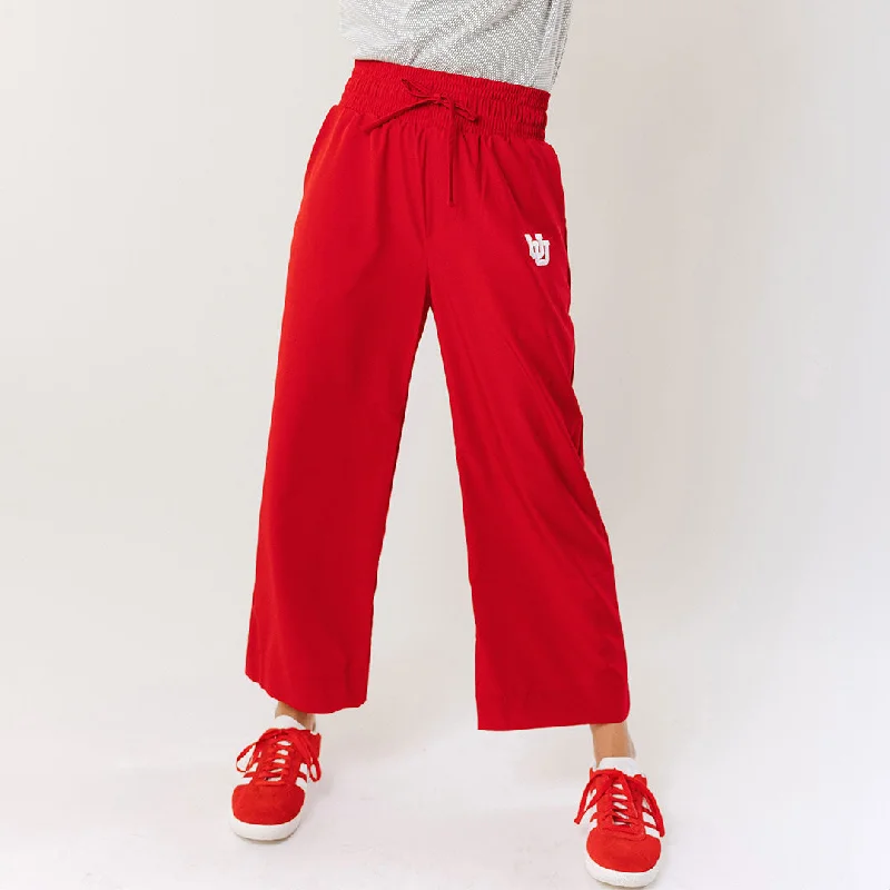 Utah Audrey Wide Leg Pants, Crimson Soft Stretch Pants
