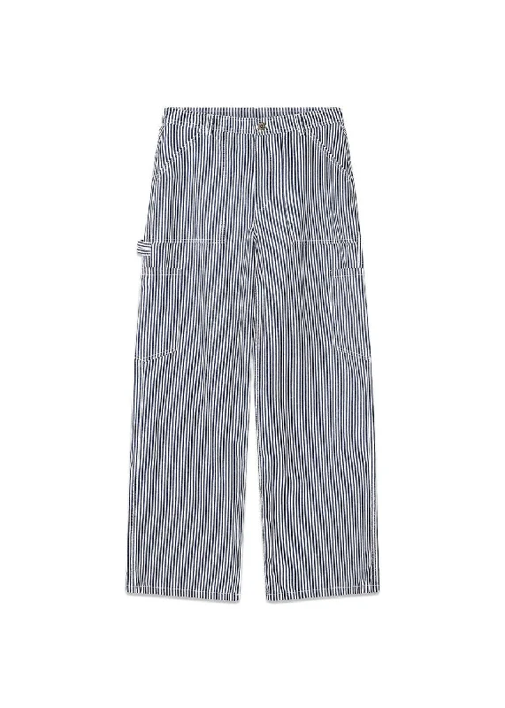 Good Vibes Pants - Off White/Blue Trendy Palazzo Pants