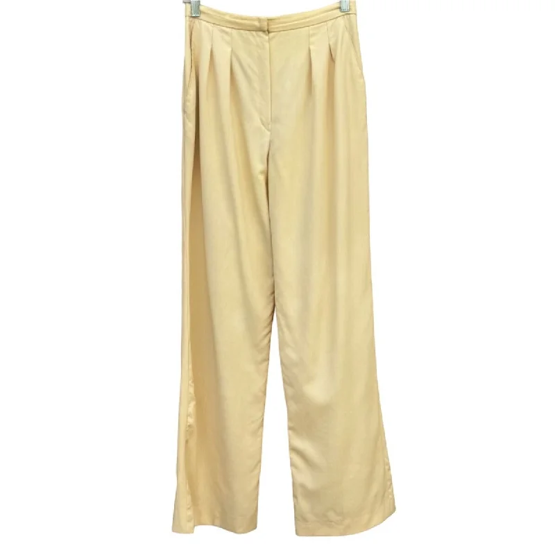 Gloria Sachs Vintage High Waist Pleated Wide Leg Banana Cream Dress Pants - 8 Stretch Fit Pants Gloria Sachs Vintage High Waist Pleated Wide Leg Banana Cream Dress Pants - 8 Stretch Fit Pants
