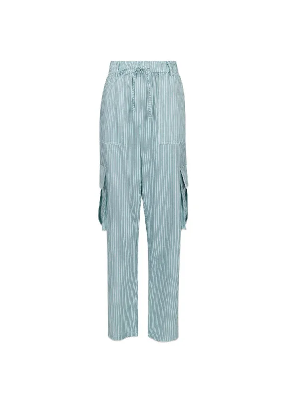 Kelly Stripe Pants - Mint Fashionable Track Pants