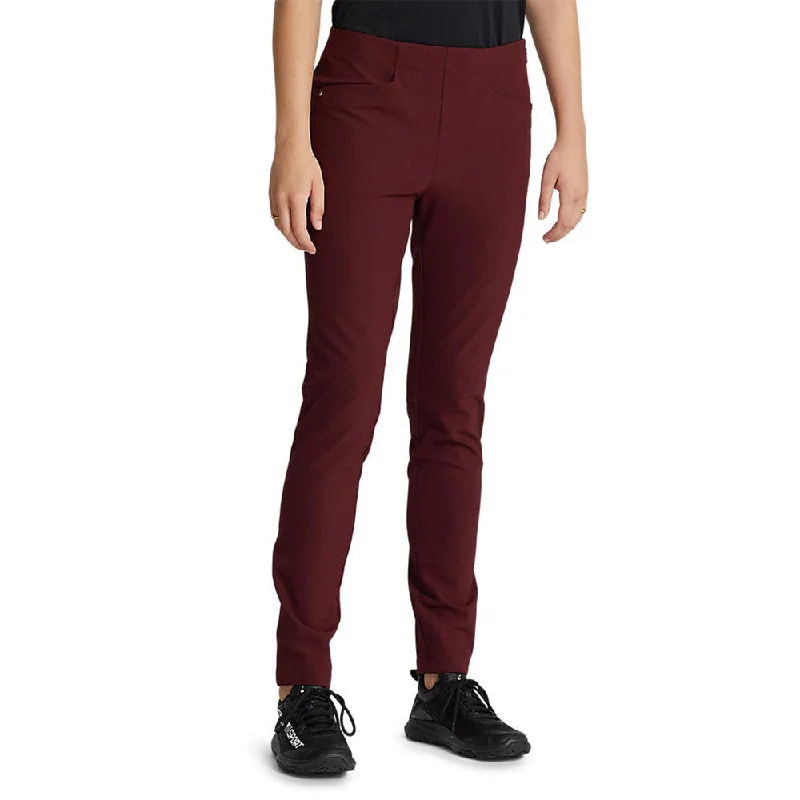 RLX Ralph Lauren Women's Eagle Pants - Rich Ruby Chic Faux Leather Pants