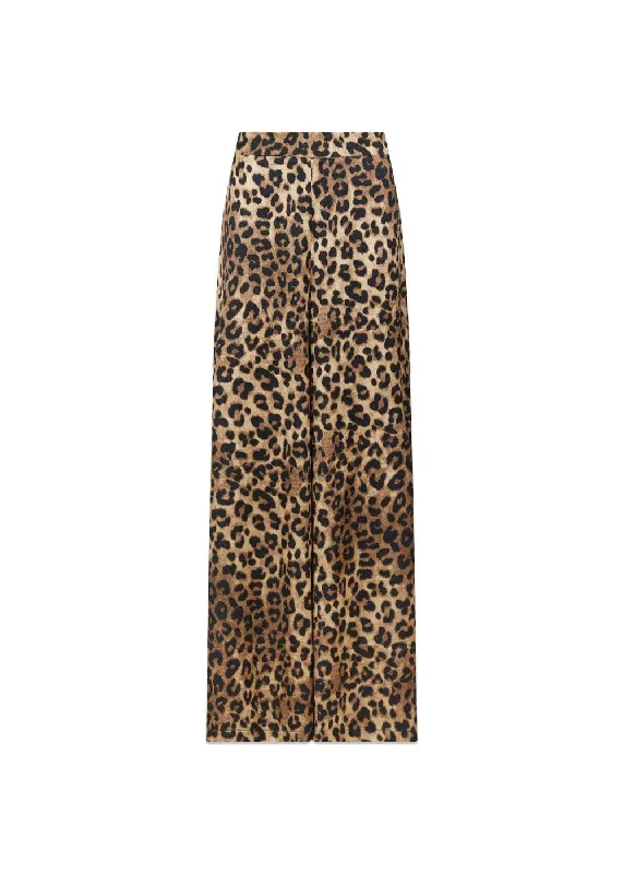 Avie Leo Pants - Leopard Slim Fit Casual Pants