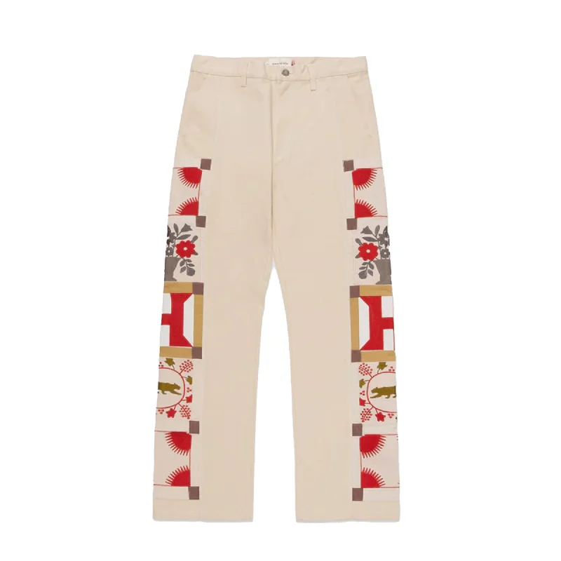 Honor the Gift Mens Hawthorne Canvas Pants Cream Cozy Fitted Pants