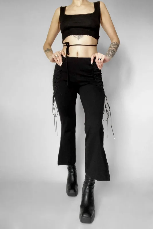 Banshee Lace Up Pants Lightweight Linen Pants