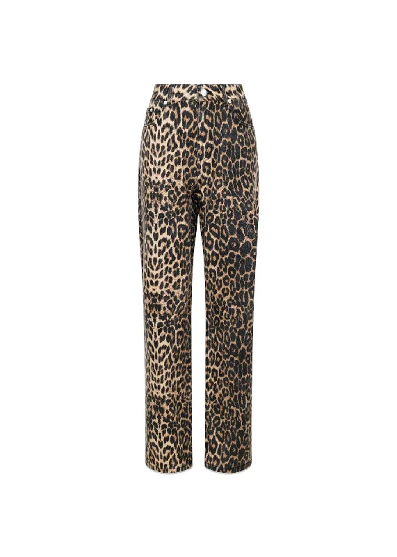 Simona Leopard Pants - Leopard Modern Skinny Pants