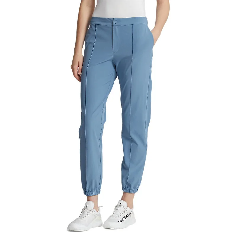 RLX Ralph Lauren Women's 4 Way Stretch Cuffed Golf Pants - Hatteras Blue Wide-Legged Palazzos RLX Ralph Lauren Women's 4 Way Stretch Cuffed Golf Pants - Hatteras Blue Wide-Legged Palazzos