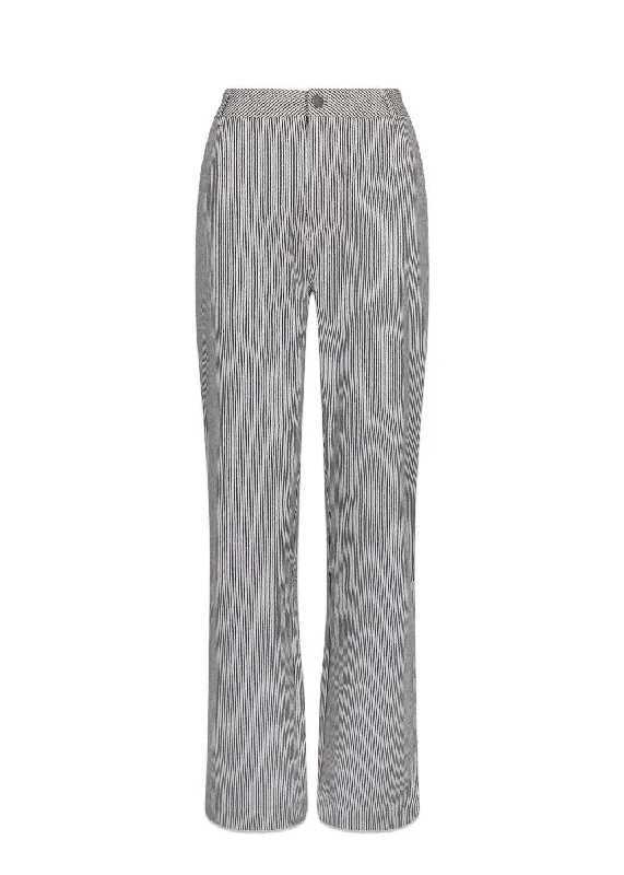 Zuzan Stripe Pants - Off White Stylish Harem Pants