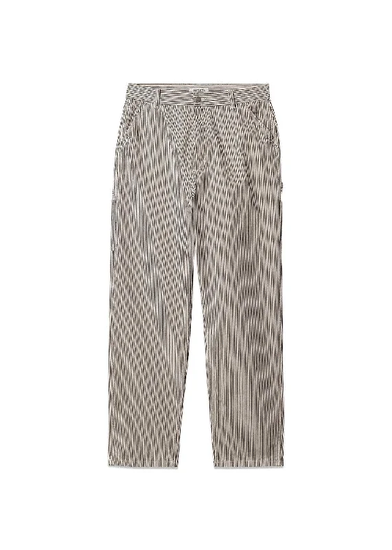 W Terrell SK Pant - Wax / Dark Navy Rinsed Elegant Silk Pants