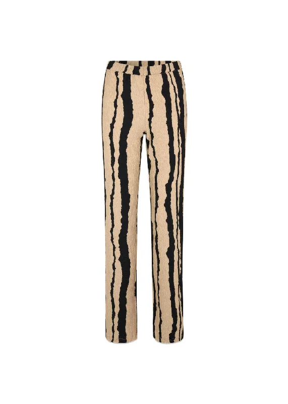 HarlandMD print pants - Torn Lines Stylish Slim Trousers