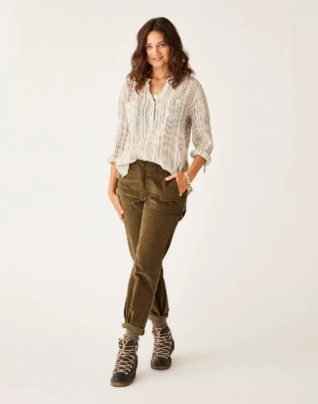 Corey Butter Pant: Fir Stylish Elastic Waist Pants