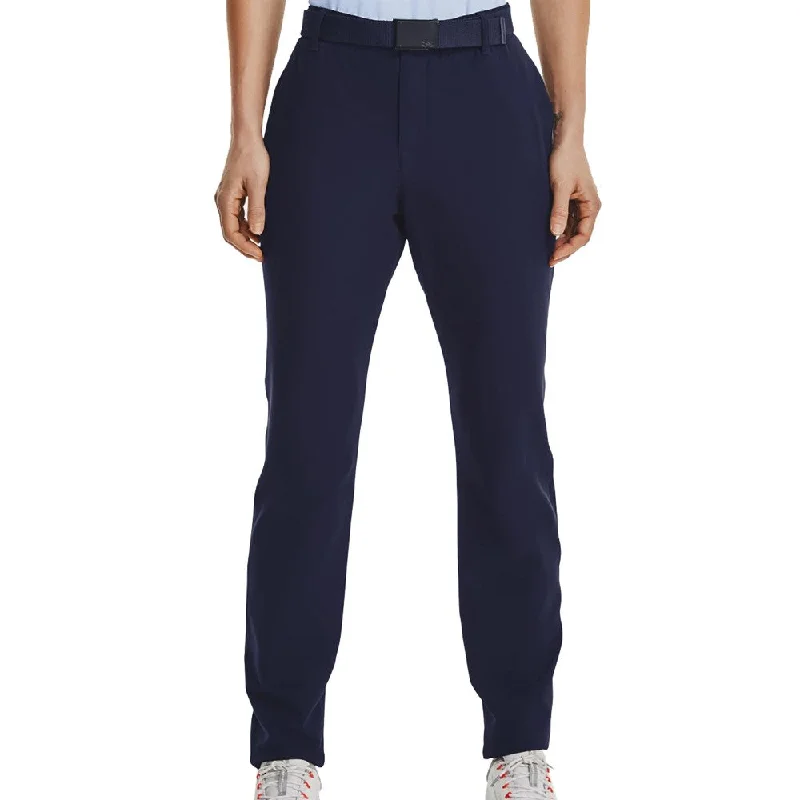 Under Armour Women's Links Golf Pants - Midnight Navy/Metallic Silver Relaxed Lounge Trousers Under Armour Women's Links Golf Pants - Midnight Navy/Metallic Silver Relaxed Lounge Trousers