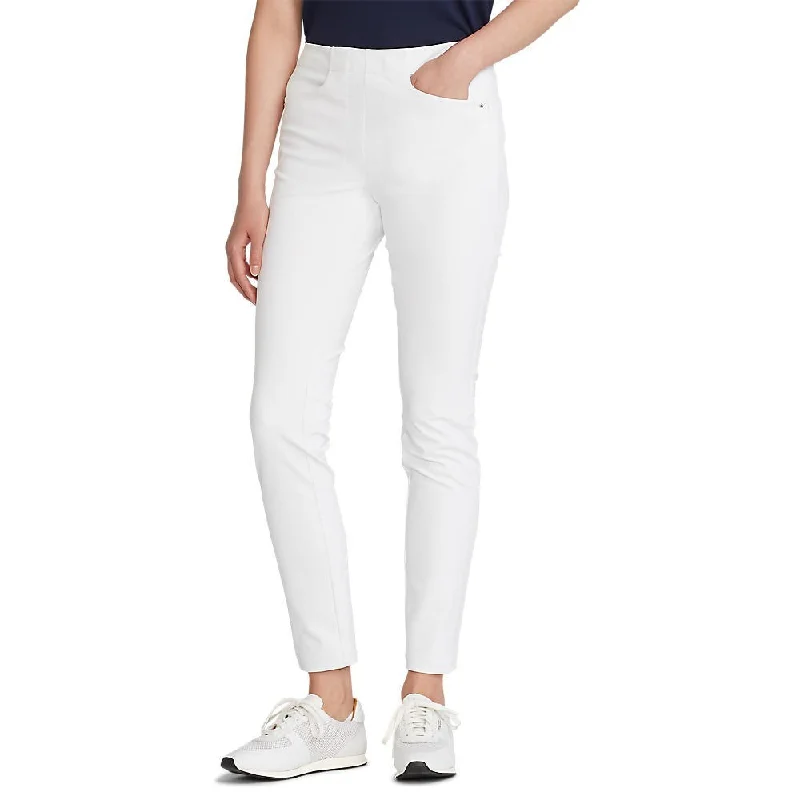 RLX Ralph Lauren Women's Eagle Pants - Pure White Trendy Palazzo Pants