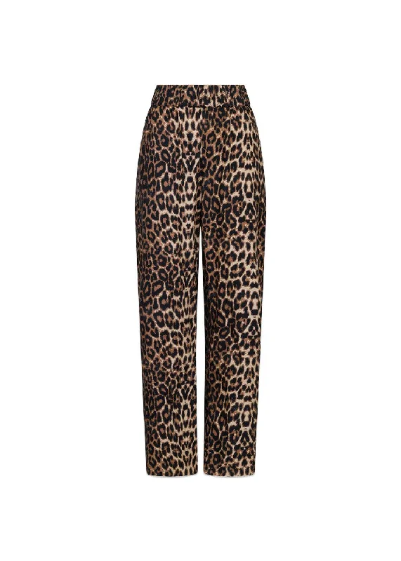 Yana Leo Long Pants - Leopard Casual Wide Pants