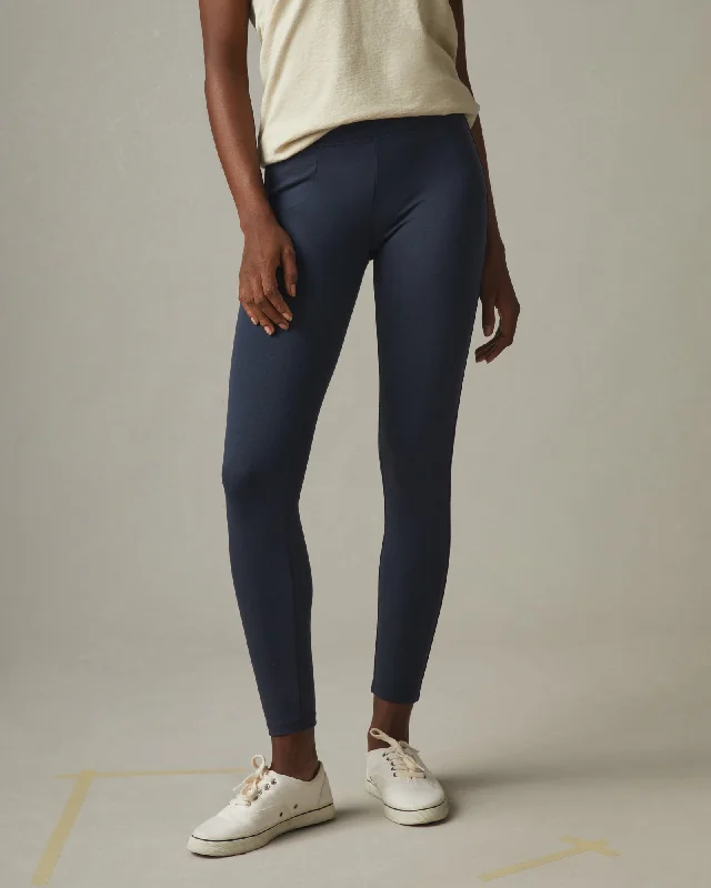 Ponte Slim Pant - Heritage Navy Casual Skinny Fit Pants
