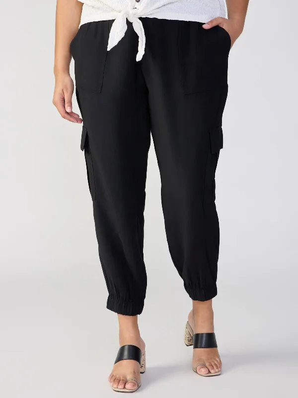 The Harmony Semi High Rise Pant Black Inclusive Collection Fashionable Work Pants