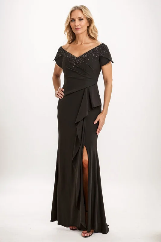Trumpet-Mermaid Maxi Elastic Cloth Mother Dress CM0240