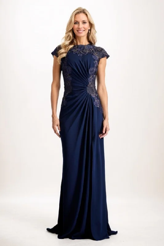 Sheath Maxi Knitted Fabric Mother Of The Bride Dress CM0318
