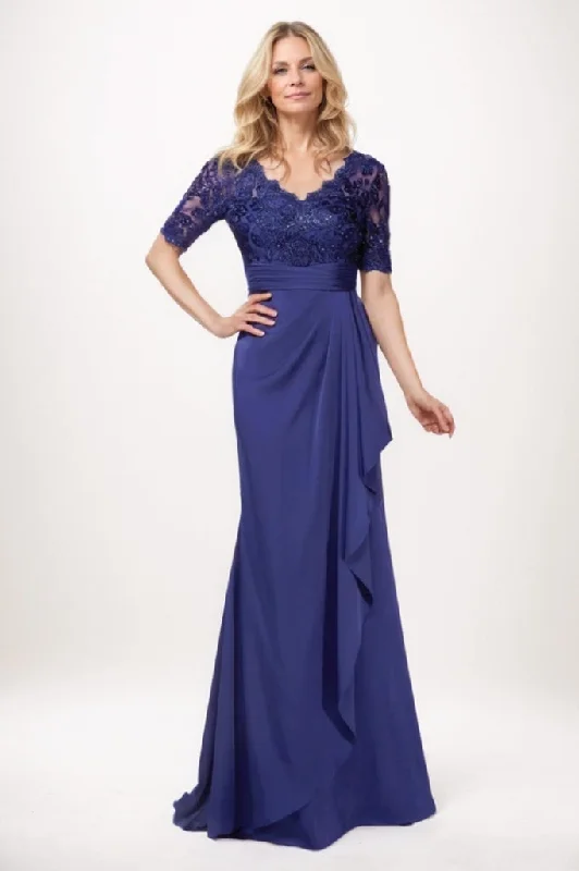Sheath-Column Maxi Chiffon Mother Of The Bride Dress CM0304