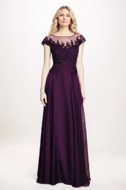 A-Line Maxi Chiffon Mother Of The Bride Dress CM0300
