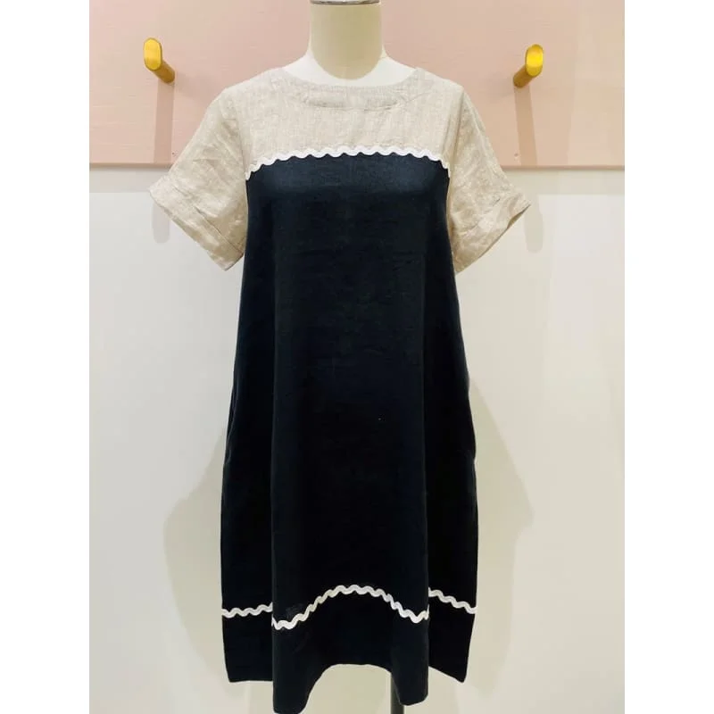 Laine Wave Dress | Black