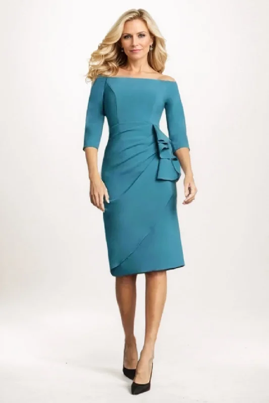 Sheath Midi Luxe Satin Mother Of The Bride Dress CM0309