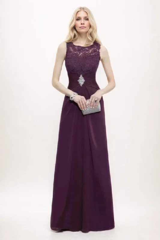 A-Line Maxi Chiffon Mother Of The Bride Dress CM0302