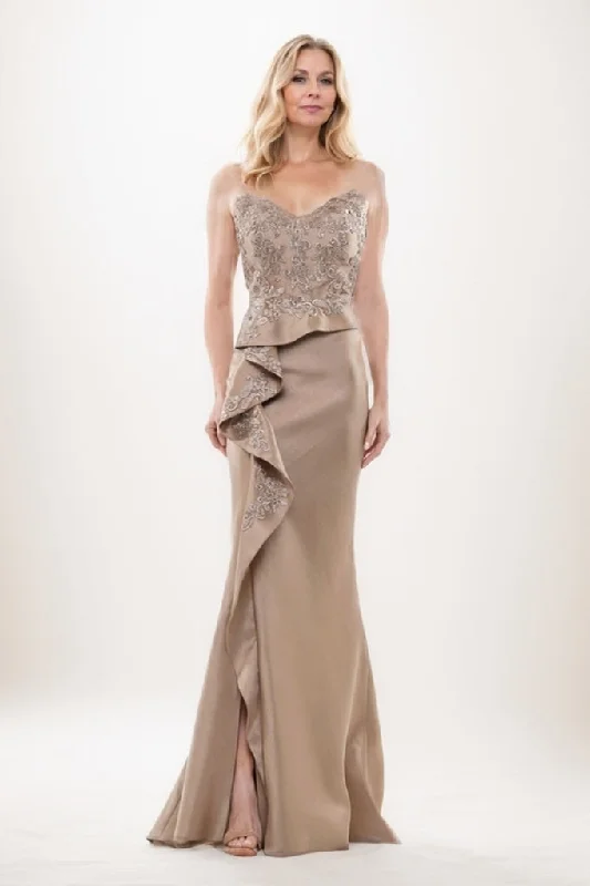 Mermaid Maxi Luxe Satin Mother Of The Bride Dress CM0288