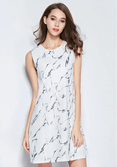 Marble Trapeze Dress