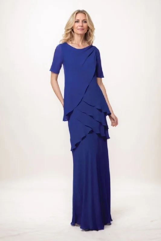 Sheath-Column Maxi Chiffon Mother Of The Bride Dress CM0305