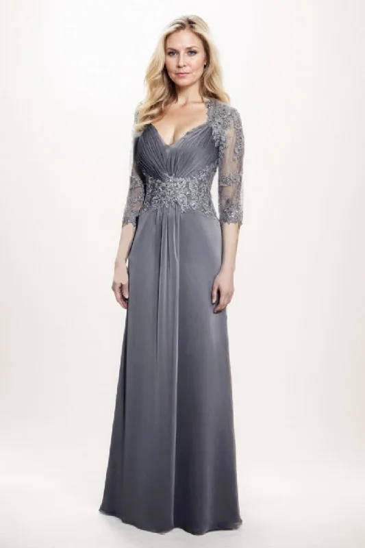 A-Line Maxi Chiffon Mother Of The Bride Dress CM0274