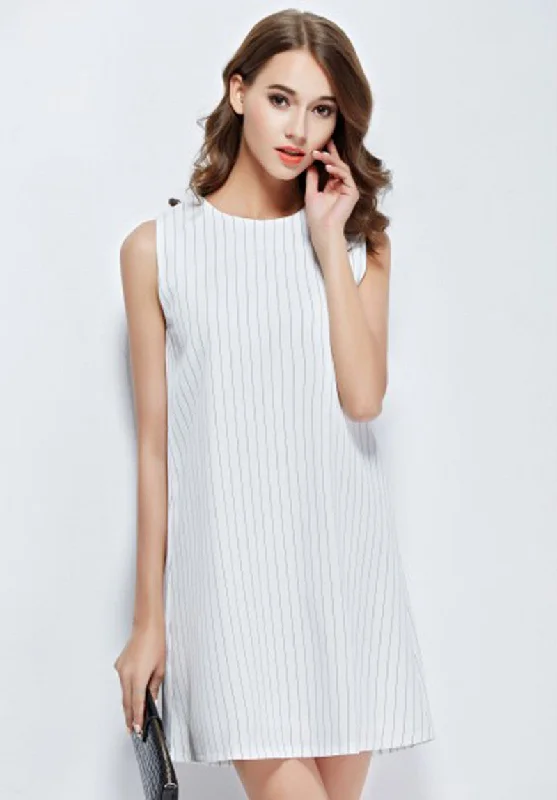 Stripe Trapeze Dress