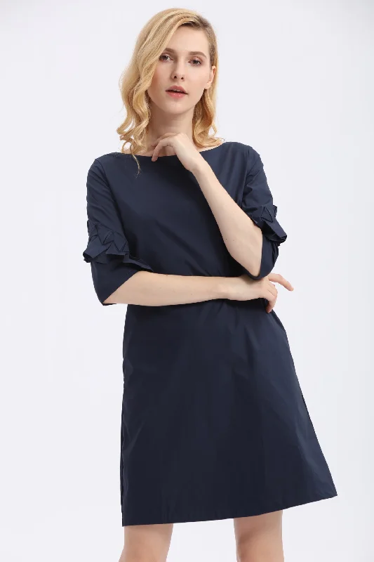 Origami Sleeve Shift Dress